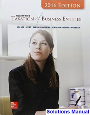 taxation business entities 2016 edition 7th edition spilker solutions manual