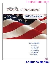 taxation business entities 4th edition spilker solutions manual