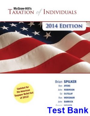 taxation individuals 5th edition spilker test bank