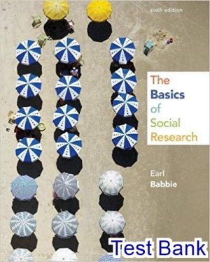 the basics of social research 6th edition babbie test bank