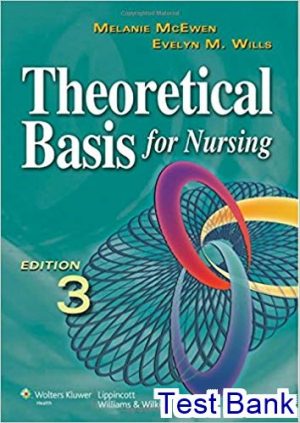 theoretical basis for nursing 3rd edition melanie test bank