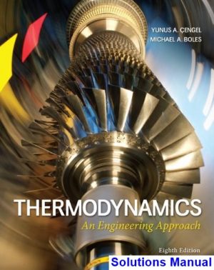 thermodynamics engineering approach 8th edition cengel solutions manual