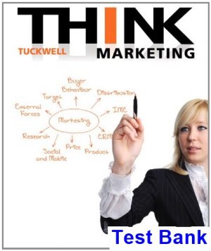 think marketing first canadian edition canadian 1st edition tuckwell test bank