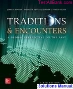 traditions encounters global perspective on past 6th edition bentley solutions manual