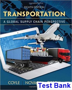 transportation global supply chain perspective 8th edition coyle test bank