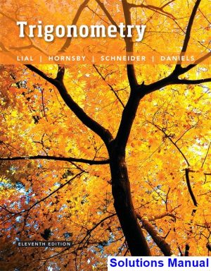 trigonometry 11th edition lial solutions manual