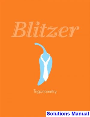 trigonometry 1st edition blitzer solutions manual
