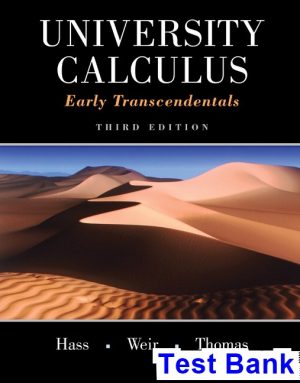 university calculus early transcendentals 3rd edition hass test bank