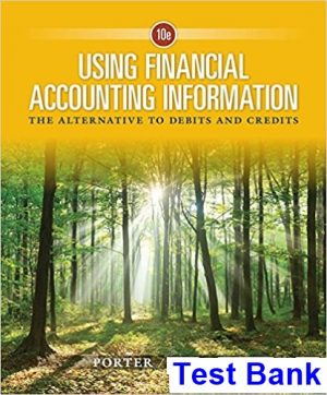 using financial accounting information alternative debits credits 10th edition porter test bank