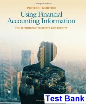 using financial accounting information alternative debits credits 8th edition porter test bank