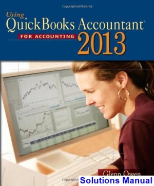 using quickbooks accountant 2013 12th edition glenn owen solutions manual