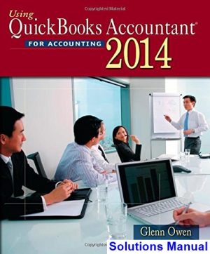using quickbooks accountant 2014 13th edition glenn owen solutions manual