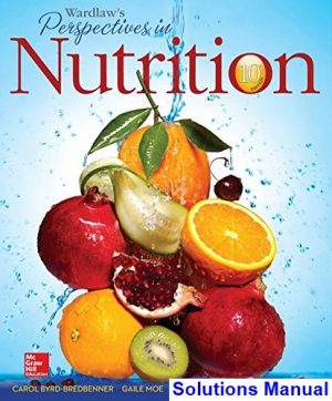 wardlaws perspectives nutrition 10th edition byrd bredbenner solutions manual