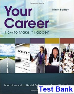 your career how make it happen 9th edition harwood test bank